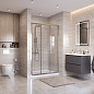 Душевая дверь BelBagno UNO-195-BF-3-110-C-Cr