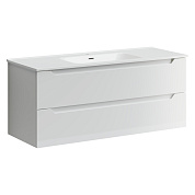 NORMA 2.0 База под раковину подвесная с двумя выкатными ящиками, 1190х450х500 белый глянец NR2.0120-1W
