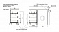 Комплект мебели для ванной комнаты напольный Эстет Dallas Luxe 1100х482, 3 ящика, правосторонний