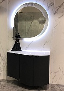 Тумба для ванной комнаты Cezares RIALTO 104 см правосторонняя Nero grafite