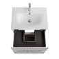 Тумба с раковиной подвесная BelBagno UNO-MINI-700-2C-SO-BO Белый матовый, раковина белая BB-8099-3-70
