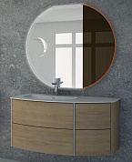 Комплект мебели с раковиной из искусственного мрамора для ванной комнаты Cezares Soho 60 см Rovere Tobacco