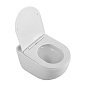 Унитаз подвесной безободковый с сиденьем и смывом ТОРНАДО BelBagno SENSO-TOR BB017CH-TOR/SC