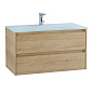 Тумба с раковиной подвесная Belbagno KRAFT 900, Rovere Nebrasca Nature, 910х460х515, KRAFT-900-2C-SO-RNN/BB910/465-LV-VTR-BO