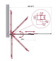 Душевая шторка на ванну BelBagno LUCE-VF-11-90/145-P-Cr