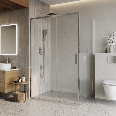 Душевой уголок BelBagno LUCE-AH-1-100/90-C-Cr