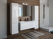 Комплект мебели для ванной комнаты подвесной Эстет Dallas Luxe 1150х482, 1ящик, левосторонний