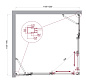 Душевой уголок BelBagno LUCE-AH-22-120/115-C-Cr