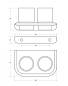 Стакан двойной CEZARES LINER-TUMDS-GM