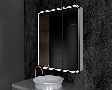 Зеркало-шкаф с подсветкой ART&MAX VERONA AM-Ver-700-800-2D-L-DS-F