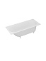Ванна из искусственного камня Solid Surface встраиваемая CEZARES CZR-ECO-170-70-46-SSB белая, матовая