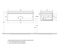 SLIDER База под раковину подвесная с одним выкатным ящиком, Bianco Opaco 996x476x299, SLIDER-1000-1C-SO-BO