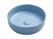 Умывальник чаша накладная круглая (цвет Голубой Матовый) Ceramica Nova Element 390*390*120мм