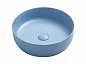 Умывальник чаша накладная круглая (цвет Голубой Матовый) Ceramica Nova Element 390*390*120мм