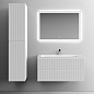 Тумба подвесная с керамической раковиной, SANCOS Snob T, 100 см Bianco SNT100W+CN7013