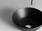 Умывальник чаша накладная круглая (цвет Чёрный Матовый) Ceramica Nova Element 358*358*155мм