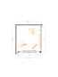 Душевой уголок CEZARES LUX-AH-FS-1-90/100-C-GM