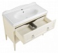 Комплект мебели для ванной комнаты напольный ASB-Woodline Верано 100, бежевый