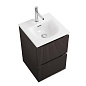 Тумба с раковиной подвесная BelBagno UNO-MINI-400-2C-SO-GSO Темно-серый матовый, раковина белая BB-8099-3-40