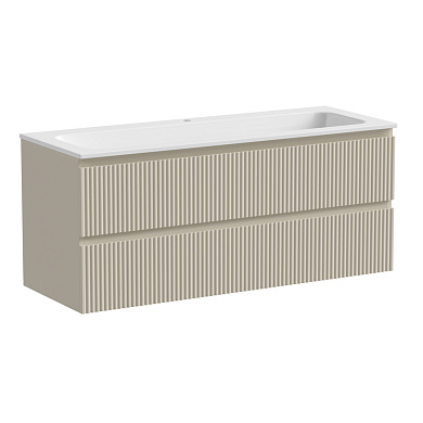 Snob R База под раковину подвесная с двумя выкатными ящиками, 1195х445х500 Beige Soft SNR120CE