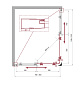 Душевой уголок BELBAGNO UNO-195-AH-2-120/80-C-Cr