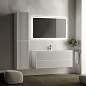 Тумба с керамической раковиной подвесная, SANCOS Snob R, 120 см Bianco SNR120W+CN7017