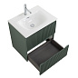 Тумба с раковиной подвесная BelBagno UNO-600-2C-SO-VO Еловый матовый, раковина белая BB-8099-60