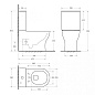 Чаша унитаза безободкового со смывом Торнадо BelBagno SFERA-TOR BB2141CP-TOR/SC