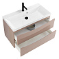 Тумба с раковиной подвесная BelBagno Marino 800, Capucino Lucido, 800x450x500, MARINO-800-2C-SO-CL-P/BB800/450-LV-MR-AST
