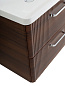 Тумба подвесная с керамической раковиной, Belbagno DUE, 50 см Noce DUE-500-2C-SO-NOCE-P+RS333CP.4/160+BB-8076-3-50