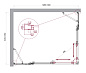 Душевой уголок BelBagno LUCE-AH-22-130/105-C-Cr