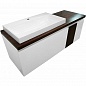 Комплект мебели для ванной комнаты подвесной Эстет Malibu 1400х500, 2 ящика, левосторонний