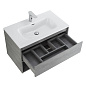 Тумба с раковиной подвесная Belbagno KRAFT 800, Cemento Grigio, 800x460x500, KRAFT-800-1C-SO-CG/BB800ETL