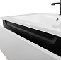 Тумба подвесная с  раковиной из искусственного мрамора, CEZARES SLIDER, 100 см Bianco Opaco SLIDER-1000-1C-SO-BO+CZR-1000/480-LV-MR-PRS