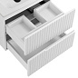 Тумба подвесная с керамической раковиной, CEZARES DUET-N, 70 см Bianco Lucido DUET-N-700-2C-SO-BL+CZR-8095-70