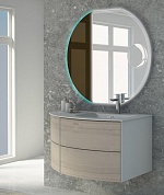 Комплект мебели с раковиной из искусственного мрамора для ванной комнаты Cezares Soho 60 см Rovere Sbiancato