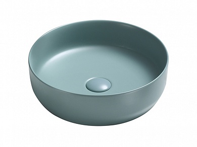 Умывальник чаша накладная круглая (цвет Зеленый Матовый) Ceramica Nova Element 390*390*120мм