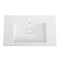 Тумба подвесная с  раковиной из искусственного мрамора, CEZARES SLIDER, 80 см Bianco Opaco SLIDER-800-1C-SO-BO+CZR-800/480-LV-MR-PRS