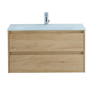 Тумба с раковиной подвесная Belbagno KRAFT 900, Rovere Nebrasca Nature, 910х460х515, KRAFT-900-2C-SO-RNN/BB910/465-LV-VTR-BO