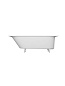 Ванна из искусственного камня Solid Surface встраиваемая CEZARES CZR-ECO-170-70-46-SSB белая, матовая