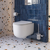 Унитаз подвесной безободковый с сиденьем и смывом ТОРНАДО BelBagno SOFT-TOR BB084CH-TOR/SC