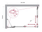 Душевой уголок BelBagno LUCE-AH-21-120/80-C-Cr