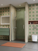 Душевая дверь в нишу BELBAGNO MARMI-B-1-90-C-Cr прозрачное стекло, профиль хром