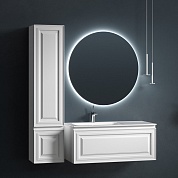 Комплект мебели для ванной комнаты подвесной левосторонний SANCOS Very 100, Bianco VR100LW+CN7014