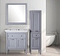 Комплект мебели для ванной комнаты напольный ASB-Woodline Гранда 85, Grigio