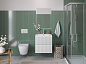 Тумба с раковиной подвесная BelBagno UNO-MINI-700-2C-SO-BO Белый матовый, раковина белая BB-8099-3-70