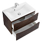 Тумба с раковиной подвесная BelBagno Marino 650 Rovere Moro, 650x450x530, MARINO-650-2C-SO-RW-P/BB650/450-LV-MR-PR