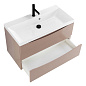 Тумба с раковиной подвесная BelBagno Marino 800, Capucino Lucido, 800x450x500, MARINO-800-2C-SO-CL-P/BB800/450-LV-MR-AST