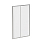 Душевая дверь в нишу BELBAGNO DUE-BF-1-130-C-Cr