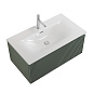 Тумба с раковиной подвесная BelBagno UNO-800-1C-SO-VO Еловый матовый, раковина белая BB-8099-80
